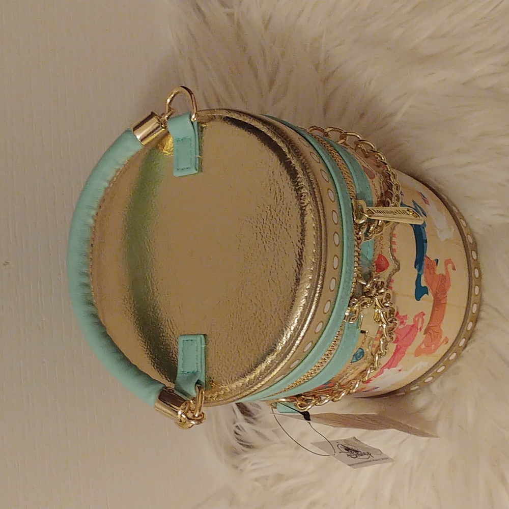 💝FIRM! NWT DISNEY PARKS LOUNGEFLY KING ARTHUR CAROUSEL CROSSBODY (LAST ONE) - Picture 2 of 10